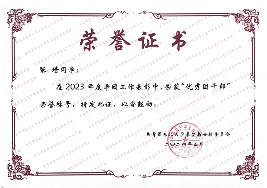 优秀团干部